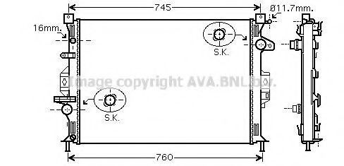 Imagine Radiator, racire motor PRASCO FDA2425