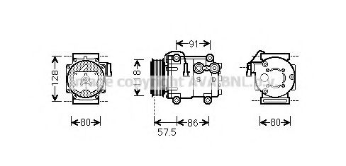 Imagine Compresor, climatizare PRASCO FDAK451