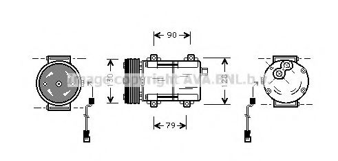 Imagine Compresor, climatizare PRASCO FDK160