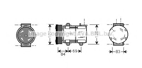 Imagine Compresor, climatizare PRASCO FDK167