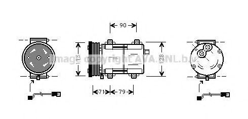 Imagine Compresor, climatizare PRASCO FDK284