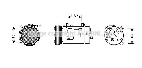 Imagine Compresor, climatizare PRASCO FDK306