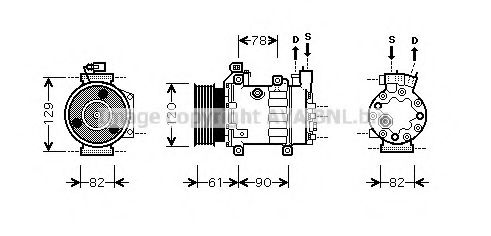 Imagine Compresor, climatizare PRASCO FDK363