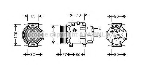 Imagine Compresor, climatizare PRASCO FDK378