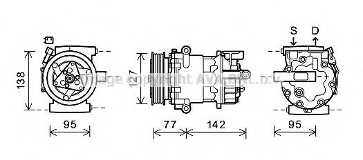 Imagine Compresor, climatizare PRASCO FDK469