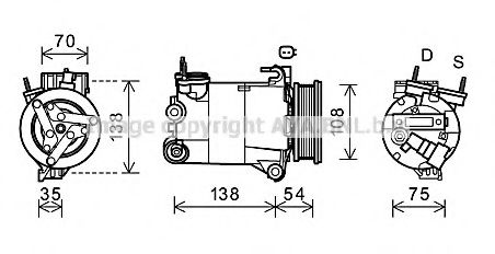 Imagine Compresor, climatizare PRASCO FDK478