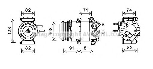 Imagine Compresor, climatizare PRASCO FDK498