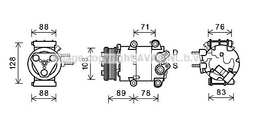 Imagine Compresor, climatizare PRASCO FDK571