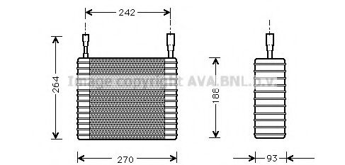 Imagine evaporator,aer conditionat PRASCO FDV025