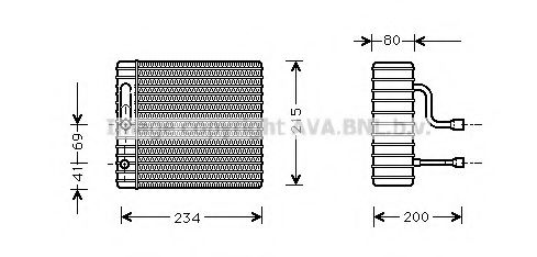 Imagine evaporator,aer conditionat PRASCO FDV104