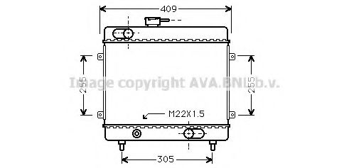 Imagine Radiator, racire motor PRASCO FT2024