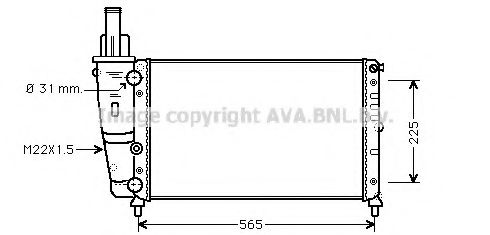 Imagine Radiator, racire motor PRASCO FT2139