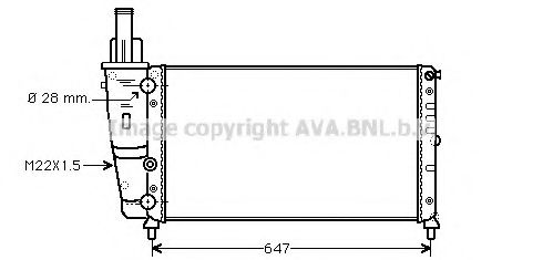 Imagine Radiator, racire motor PRASCO FT2140