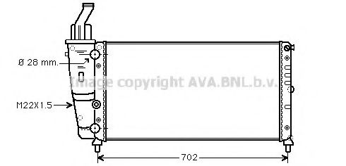 Imagine Radiator, racire motor PRASCO FT2200