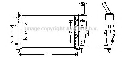 Imagine Radiator, racire motor PRASCO FT2281