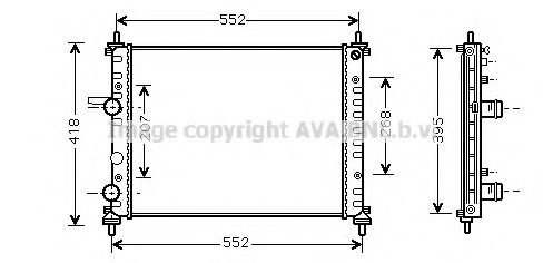 Imagine Radiator, racire motor PRASCO FT2326