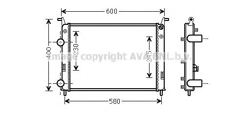 Imagine Radiator, racire motor PRASCO FT2336