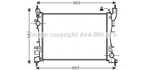 Imagine Radiator, racire motor PRASCO FT2358