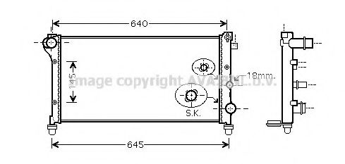 Imagine Radiator, racire motor PRASCO FT2379