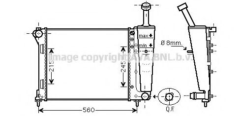 Imagine Radiator, racire motor PRASCO FT2404