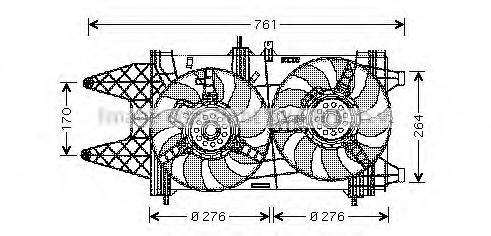 Imagine Ventilator, radiator PRASCO FT7521