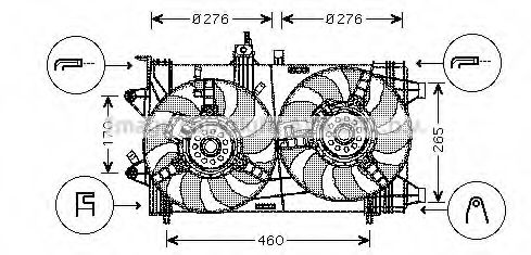 Imagine Ventilator, radiator PRASCO FT7538