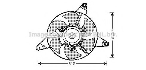 Imagine Ventilator, radiator PRASCO FT7550