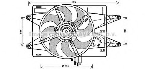 Imagine Ventilator, radiator PRASCO FT7558