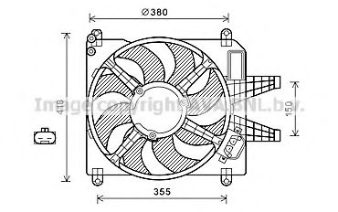 Imagine Ventilator, radiator PRASCO FT7589