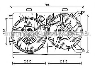 Imagine Ventilator, radiator PRASCO FT7608