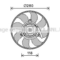 Imagine Ventilator, radiator PRASCO FT7609