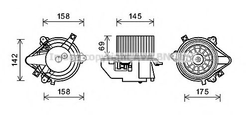 Imagine Electromotor, ventilatie interioara PRASCO FT8419