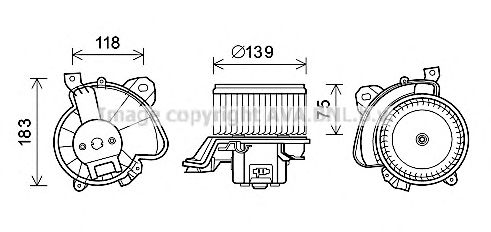 Imagine Electromotor, ventilatie interioara PRASCO FT8431