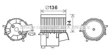 Imagine Electromotor, ventilatie interioara PRASCO FT8435