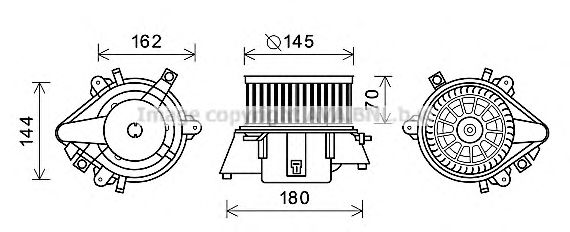 Imagine Electromotor, ventilatie interioara PRASCO FT8438