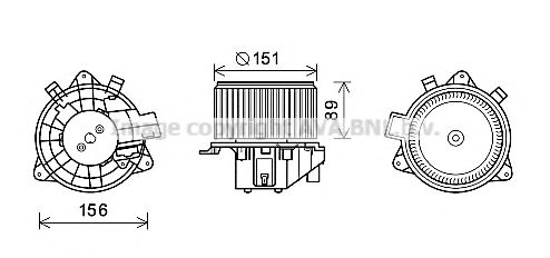 Imagine Electromotor, ventilatie interioara PRASCO FT8439