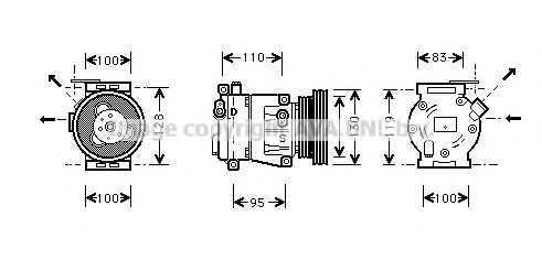 Imagine Compresor, climatizare PRASCO FTK035