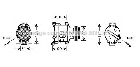 Imagine Compresor, climatizare PRASCO FTK103