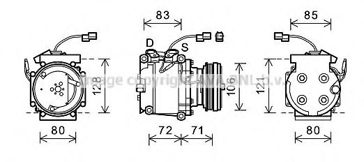 Imagine Compresor, climatizare PRASCO HDAK246