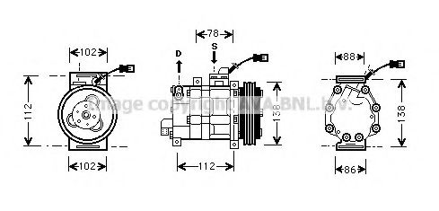 Imagine Compresor, climatizare PRASCO HDK008