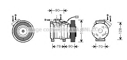 Imagine Compresor, climatizare PRASCO HDK167