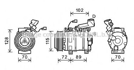 Imagine Compresor, climatizare PRASCO HDK270