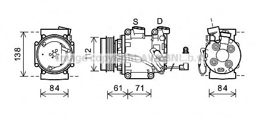 Imagine Compresor, climatizare PRASCO HDK275