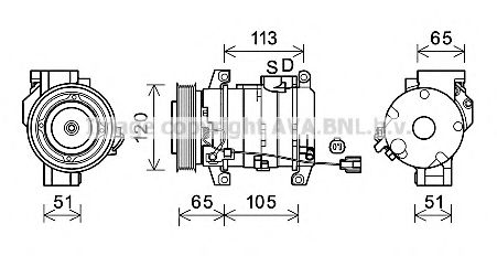 Imagine Compresor, climatizare PRASCO HDK289