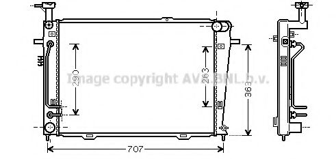 Imagine Radiator, racire motor PRASCO HY2130