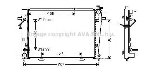 Imagine Radiator, racire motor PRASCO HY2167