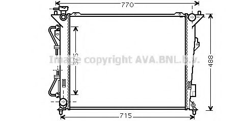 Imagine Radiator, racire motor PRASCO HY2172