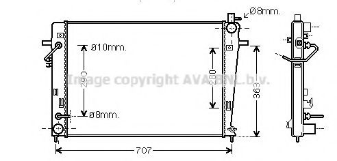 Imagine Radiator, racire motor PRASCO HY2203