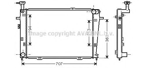 Imagine Radiator, racire motor PRASCO HY2210