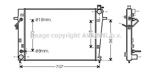 Imagine Radiator, racire motor PRASCO HY2247